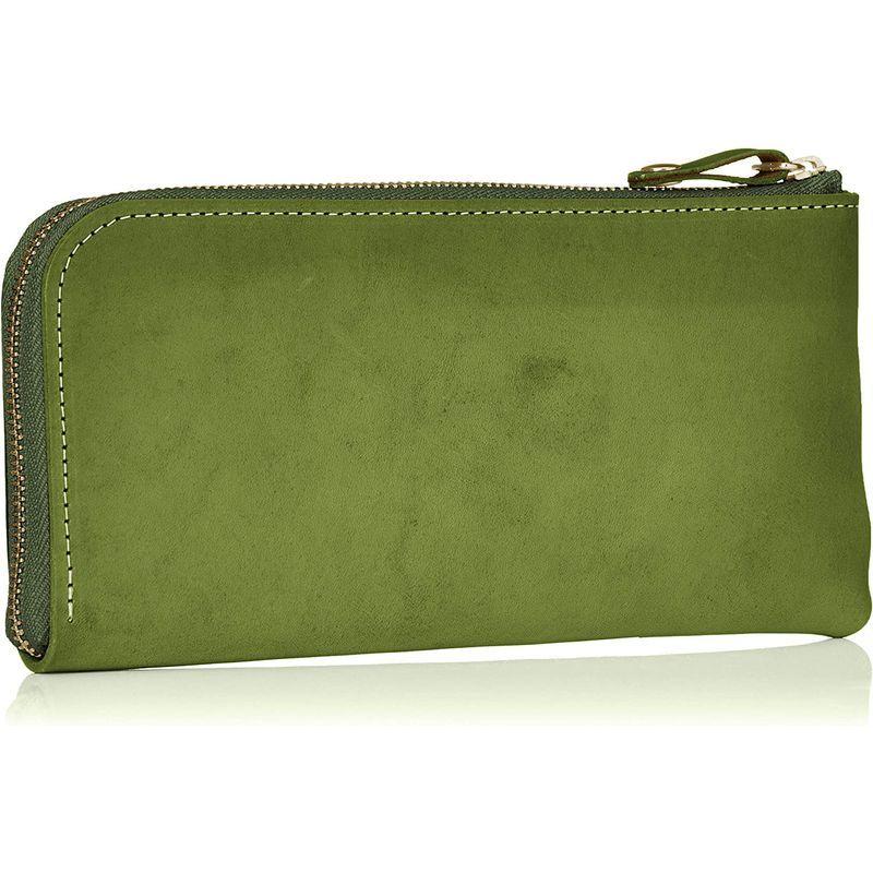 フレール L字ファスナー長財布 FR011GN グリーン あり L字ファスナー長財布 FR011GN グリーン