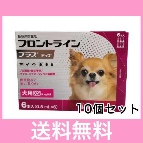 Ｓ【宅配便】犬用　フロントラインプラス　XS（5ｋｇ未満）　６本　[10個セット] | 