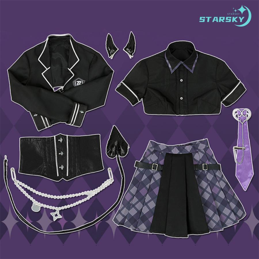 バーチャルYouTuber Towa Ch. 常闇トワ　とこやみとわ 風　コスプレ衣装　コスチューム　服 ハロウィン 