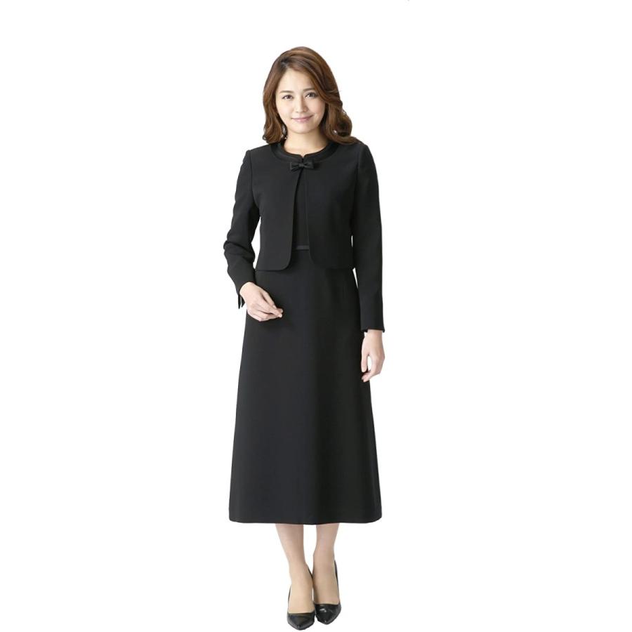 全品送料無料 M456 11 ブラックフォーマル 喪服 礼服 レディース アンサンブル ロング丈 ワンピース 全国宅配無料 Elanzaexports Com