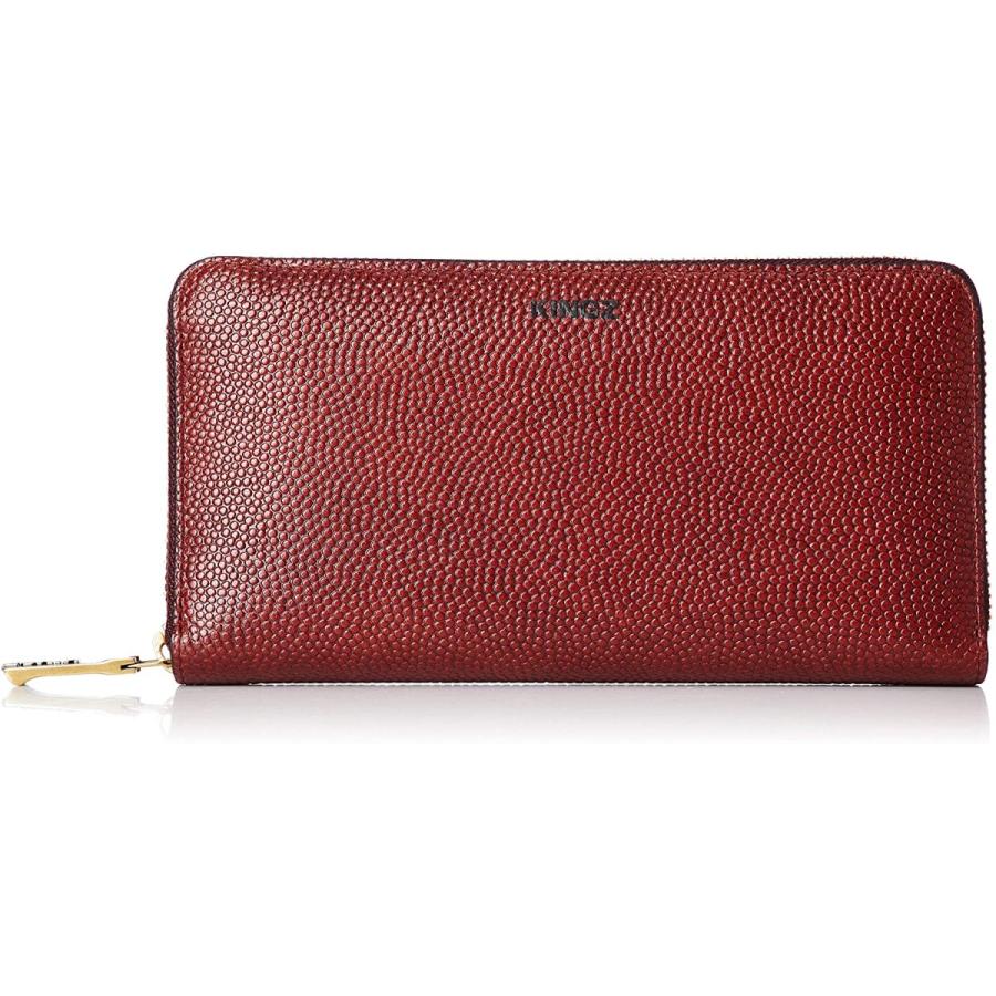 店舗良い ワインレッド アメリカンフットボール素材 アメリカンフットボール素材 ラウンド長財布 キングズ 財布 帽子 ファッション小物 Www Affaires Sociales Gouv Cg