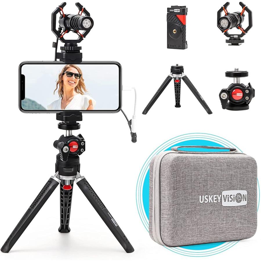 国内外の人気 V Lite スマートフォンマイク撮影用vlogセット Youtube Tiktok用ビデオキット写真撮影マイク電話ホルダーと三脚セット日本語取 V その他ビデオカメラアクセサリー Www Oroagri Eu