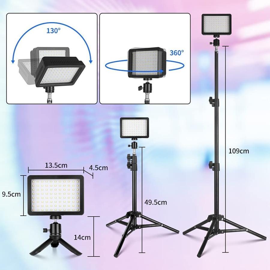 国内外の人気集結！国内外の人気集結！Hemmotop LED 撮影用ライト 2