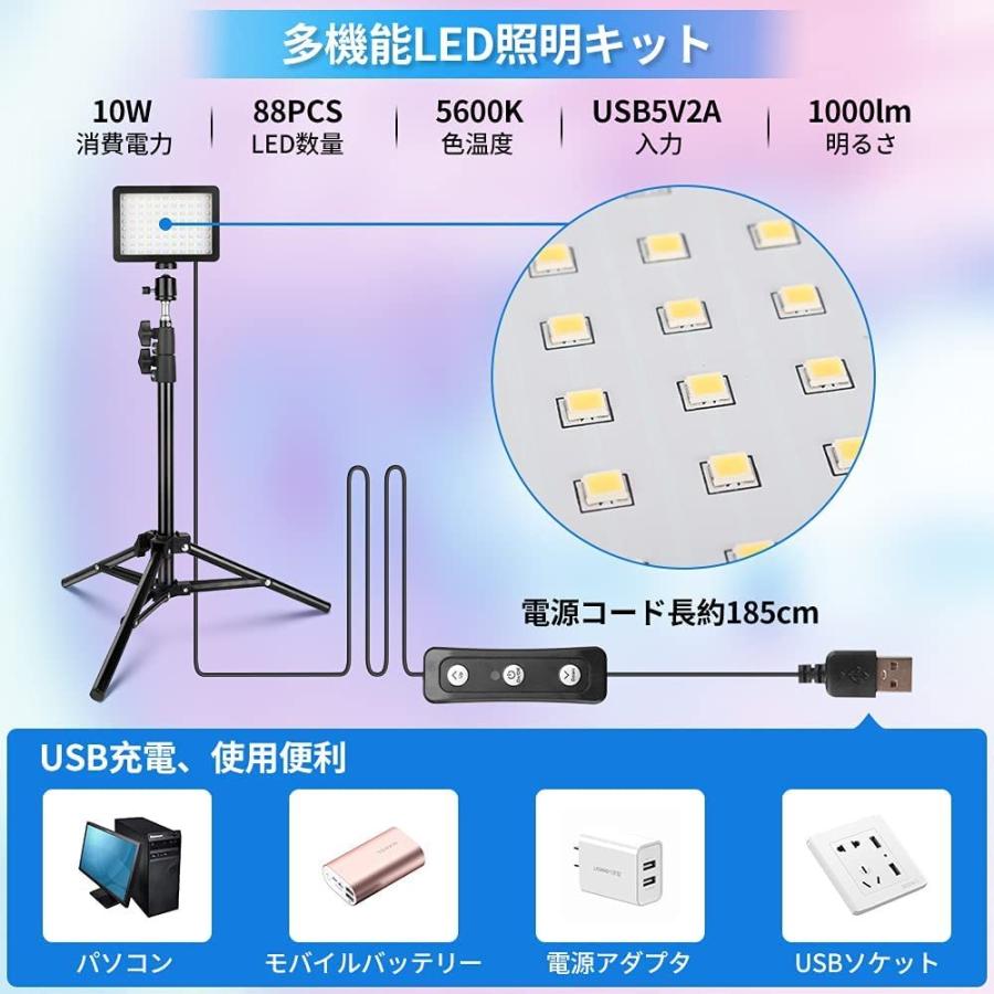 国内外の人気集結！国内外の人気集結！Hemmotop LED 撮影用ライト 2