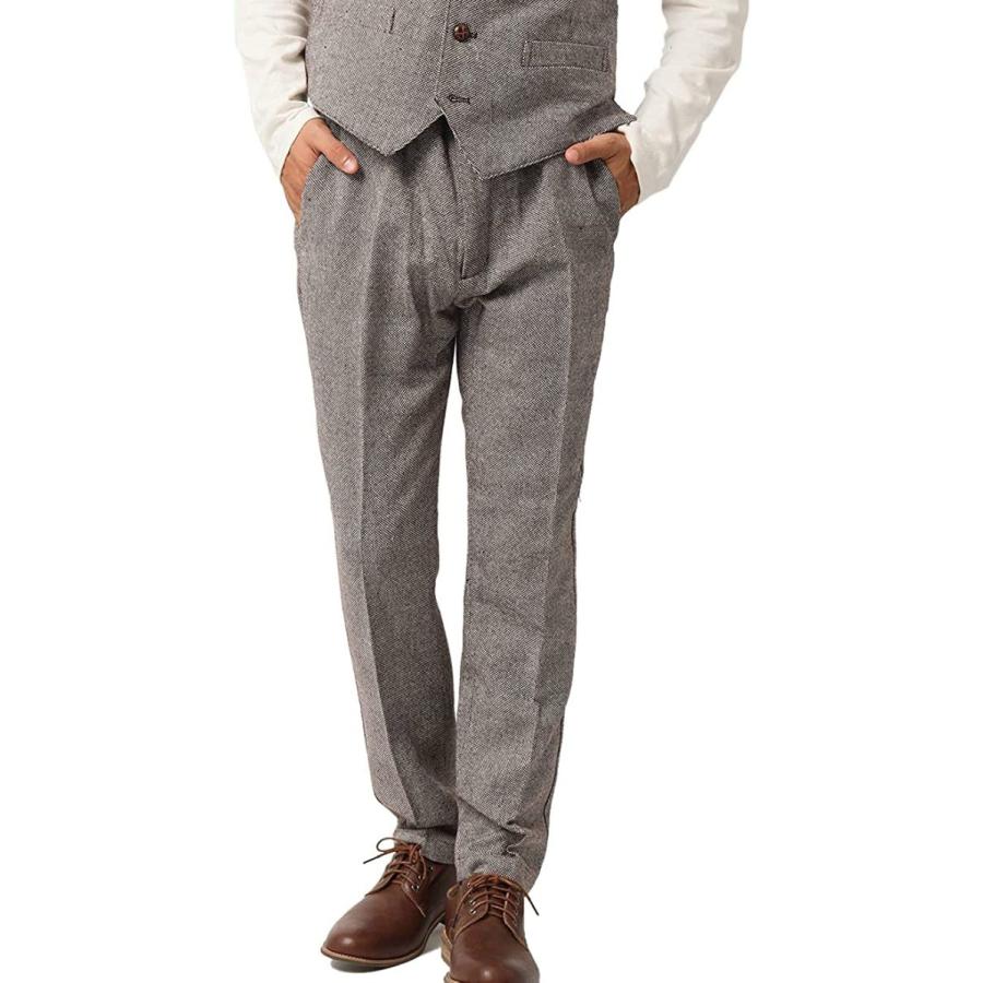 ボトムス パンツ ユナイテッドトウキョウ アーケード Arcade ツイードパンツ メンズ スラックス ウールパンツ ストレートパンツ Xl C3 ブラウン Mw0et4o1rg Tritop Com Br