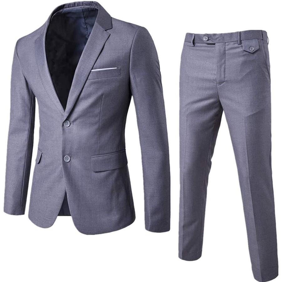 2つボタン セットアップスーツ 上下セット スーツメンズ Yimanie 多色 二次会 紳士服 就職 結婚式 ビジネス カジュアル オシャレ スリム ベビーパジャマ 激安商品 Themtransit Com