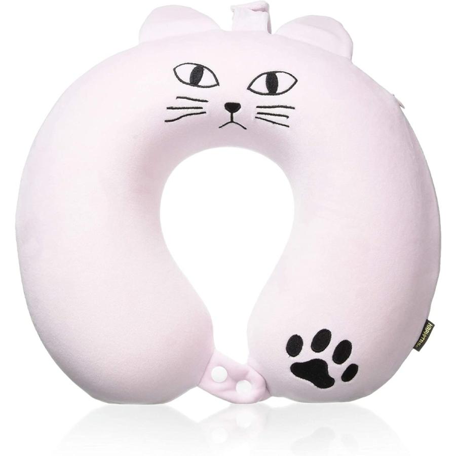 [ハピタス] 低反発枕 HAP7063 ネコ 猫耳 32 cm 0.26kg 418猫耳ピンク