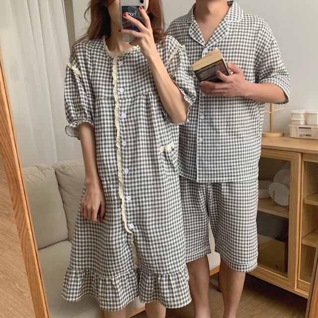 コットン ルームウェア ワンピース 綿 ギンガムチェック柄 前開き ポケット付き レディース パジャマ 部屋着 ホームウェア ゆったり リラックス 春夏秋 8somtnv6px レディースファッション Windowrevival Co Nz
