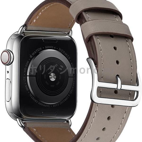 applewatch アップルウォッチ バンド 本革 メンズ レディース レザー シンプル 38 40 42 44mm 全８色｜happyoutlet8｜16