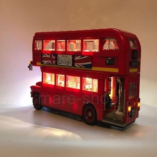 ブロック レゴ 互換 LEDライトキット バッテリーボックス ロンドンバス London Bus｜happyoutlet8｜02