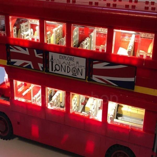 ブロック レゴ 互換 LEDライトキット バッテリーボックス ロンドンバス London Bus｜happyoutlet8｜06