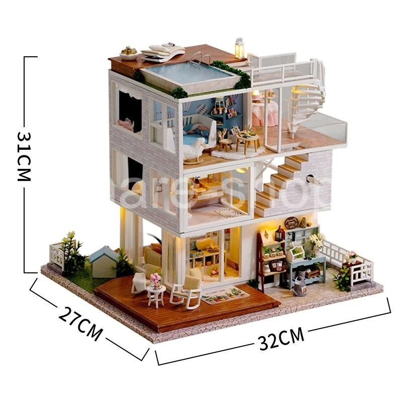 ハウス 建物 ドールハウス ミニチュア Diy 手作りキット 住宅 ミニチュアハウス 2階建て 家具付き 家具 おもちゃ 2223mzn04 Happy Outlet 通販 Yahoo ショッピング