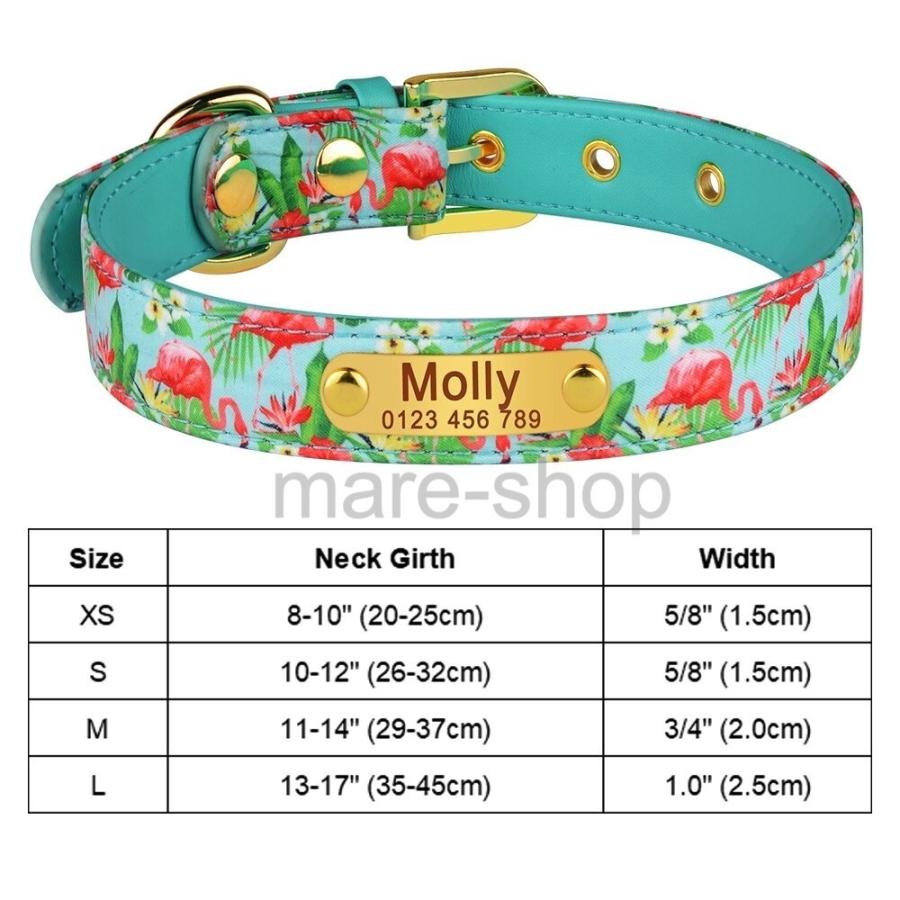 首輪 犬 名前入り 革 レザー おしゃれ カスタマイズ かわいい ネームプレート 無料刻印 小型 中型 大型 迷子札 柄付き 可愛い 2306mzn04 Happy Outlet 通販 Yahoo ショッピング