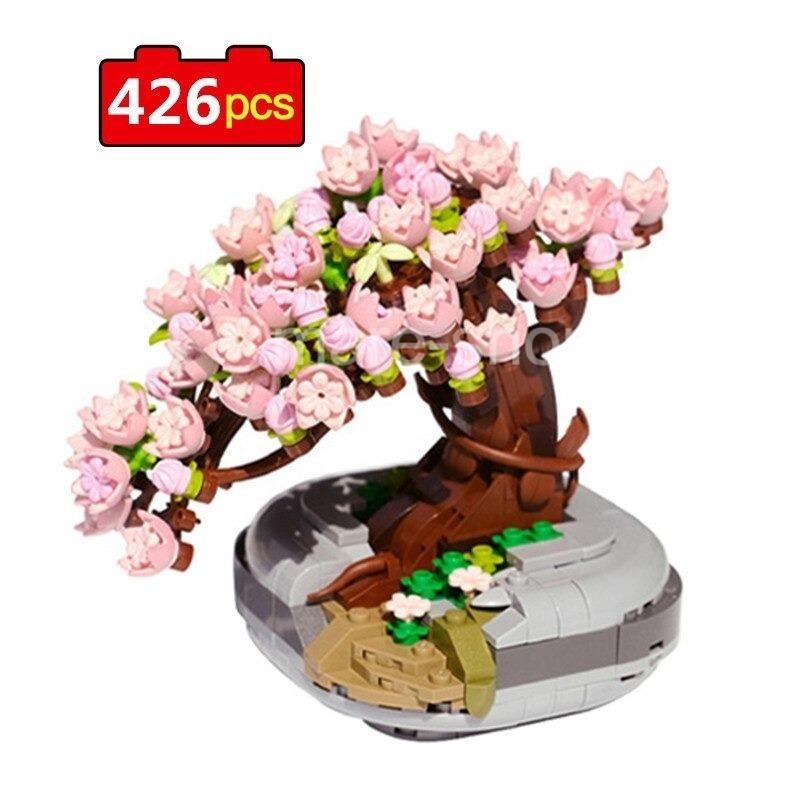 ブロック LEGO レゴ 互換 桜 サクラ ツリーハウス おもちゃ 盆栽 桜の 