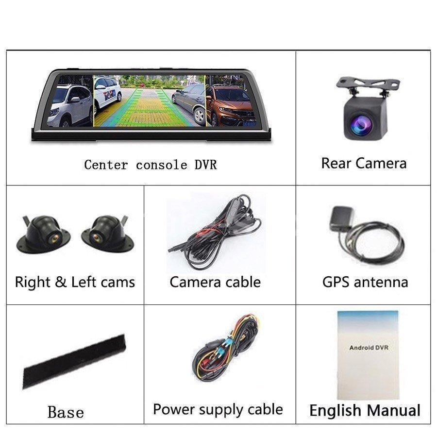 ドライブレコーダー 4カメラ 10インチディスプレイ センターコンソール Android 5.1 4G GPS Wi-Fi｜happyoutlet8｜21