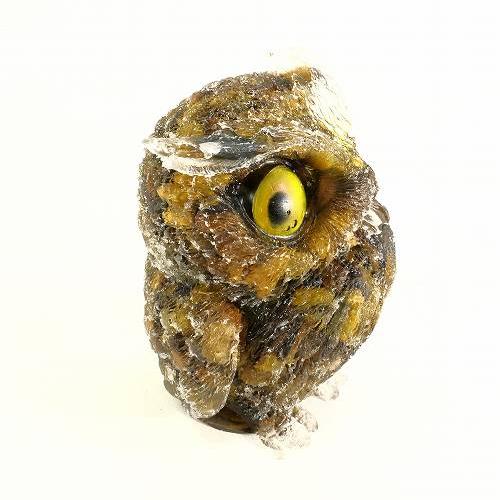 ミニチュア ふくろう タイガーアイ 虎目石 パワーストーン 天然石 開運