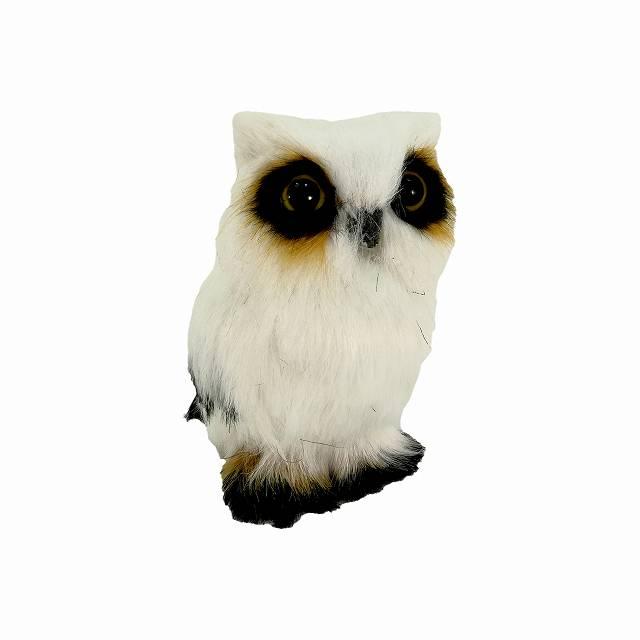 ふくろう ミニチュア 白 縁起物 かわいい フクロウ 置物 マスコット オブジェ 動物 Ao 3 宅配便のみ Ao 3 バラエティ雑貨 ハッピーパッチ 通販 Yahoo ショッピング