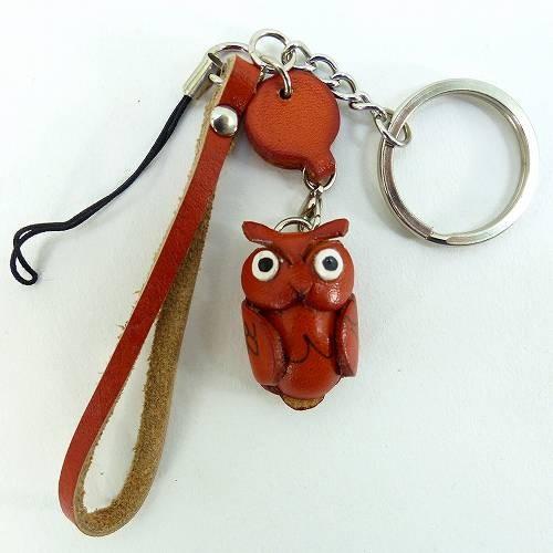 キーホルダー 牛革 本革 レザー ふくろう フクロウ 手作り ハンドメイド チャーム バックチャーム 本革キーホルダー Ask 027 メール便ok Ask 027 バラエティ雑貨 ハッピーパッチ 通販 Yahoo ショッピング