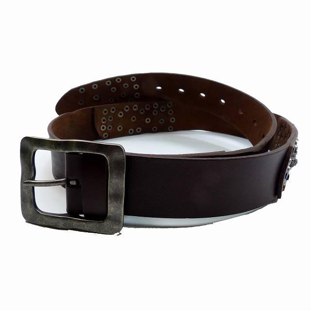 大きいサイズ メンズ ベルト 本革 牛革 一枚革 ヴィンテージ 茶 ロング カジュアル Wcmから98cm 長さ調整可 047 宅配便のみ 047 バラエティ雑貨 ハッピーパッチ 通販 Yahoo ショッピング