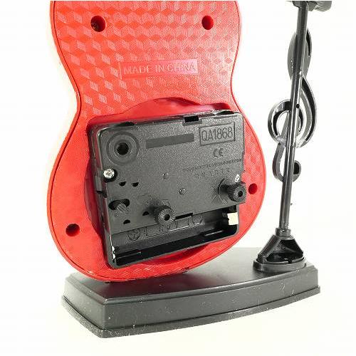 置時計 アコギ型 アラーム付き ギター型 目覚まし時計 置き時計