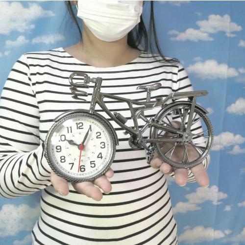 置時計 ロードバイク 自転車 卓上 アラーム付き 置き時計 別途単3電池1