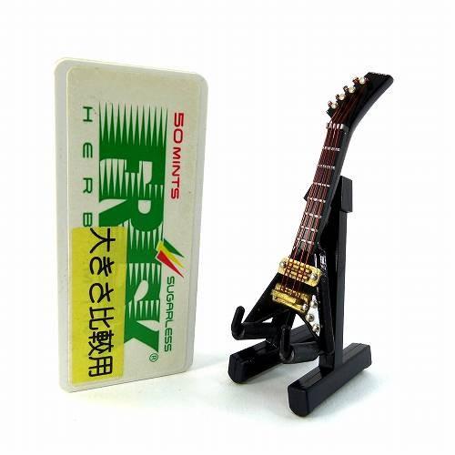 ミニチュア ミニチュア家具 エレキギター ランディV 黒 ミニチュア楽器