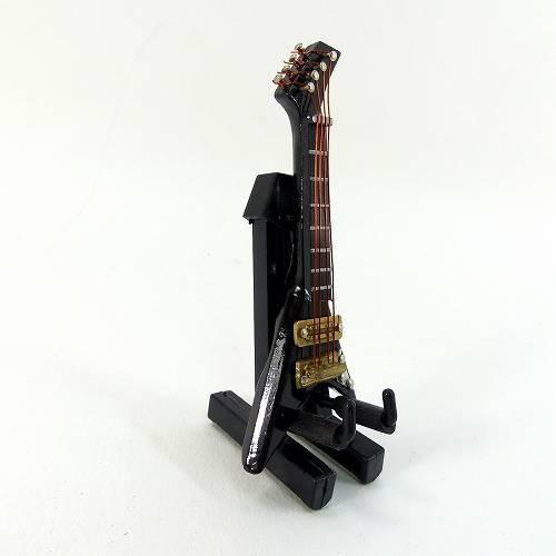 ミニチュア ミニチュア家具 エレキギター ランディV 黒 ミニチュア楽器