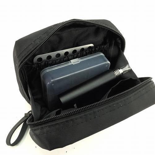 電子タバコポーチ 黒 トラベルポーチ DTA-017 アイコス ヴェポライザー