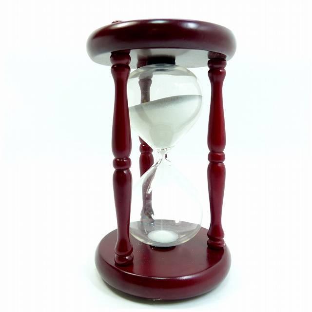 砂時計 約20分 ワイン 砂白 円 丸型 木製 おしゃれ 20分計