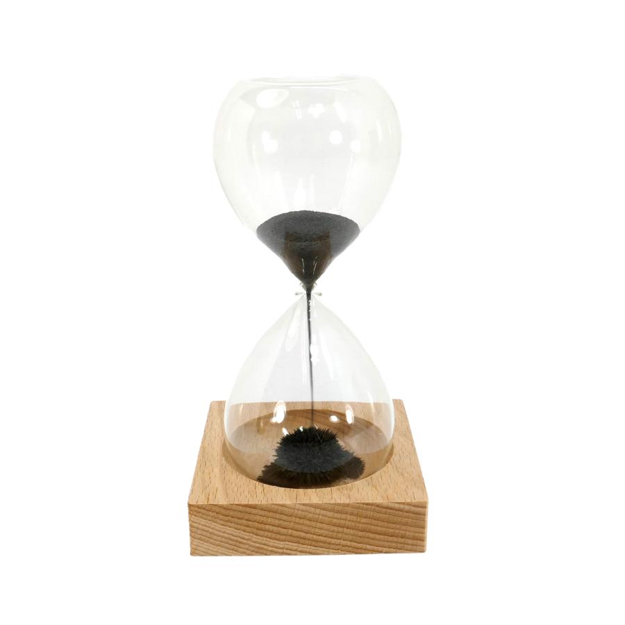 砂時計 サンドアート 砂鉄 黒 ET-296 科学 玩具 マグネット 宅配便のみ