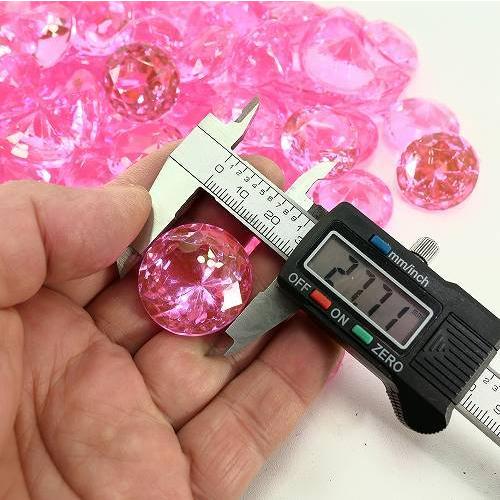 アクリルアイス イミテーションダイヤ ピンク 約80個 約500g