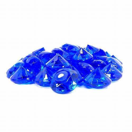アクリルアイス イミテーションダイヤ ブルー 約80個 約500g 青