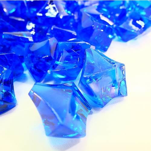 アクリルアイス かち割り氷風 ブルー 青 約150個 クラッシュアイス