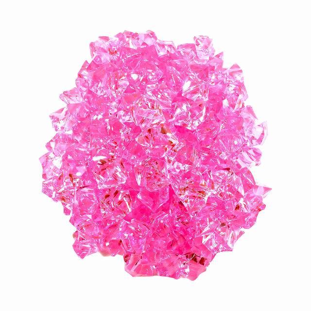 アクリルアイス かち割り氷風 ライトピンク 約150個 クラッシュアイス