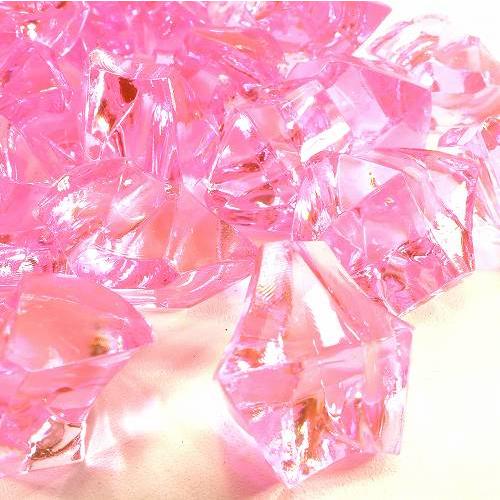 アクリルアイス かち割り氷風 ライトピンク 約150個 クラッシュアイス