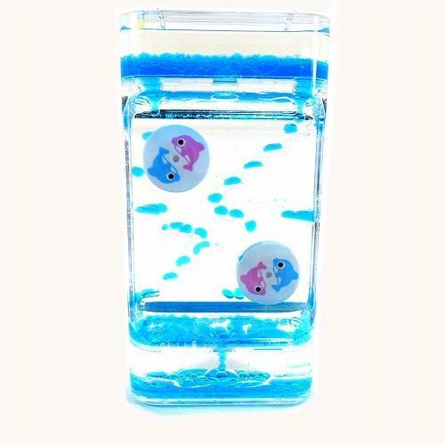 オイルタイマーペアイルカ ブルー コースターセット オイル時計