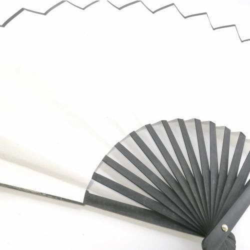 飾り扇子 ビッグ33cm 白扇子 大きい ジャンボ扇子 ディスプレイ