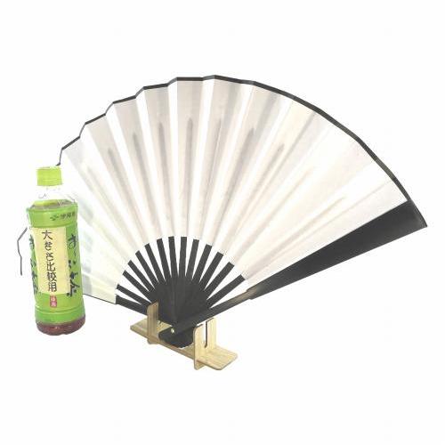 飾り扇子 ビッグ33cm 白扇子 大きい ジャンボ扇子 ディスプレイ