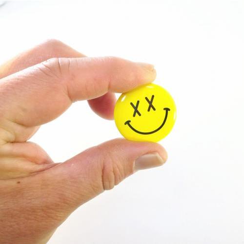 缶バッジ スマイル 30個セット ランダムアソート 福袋 ピンバッジ 顔