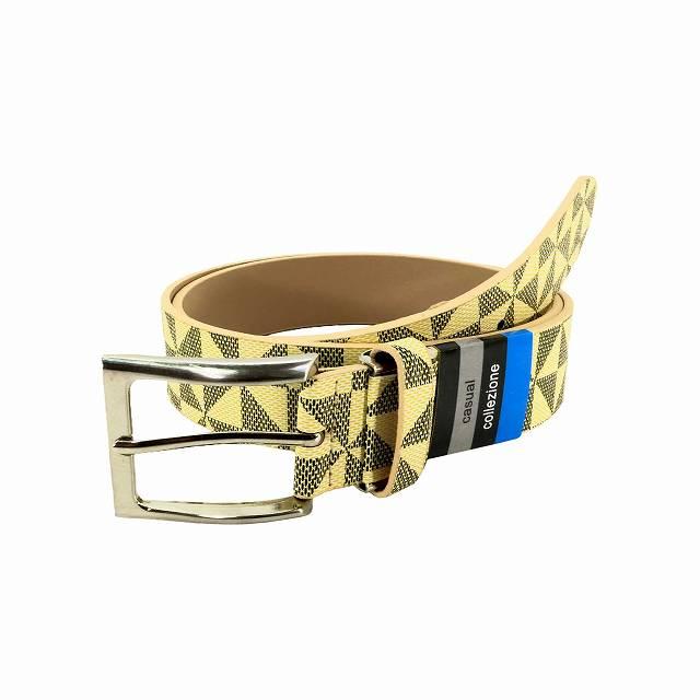メンズ ベルト 大きいサイズ 紳士 カジュアル 幾何学模様 クリーム色 Gb C40c ロング ウエスト110dmまで メンズベルト 長い 宅配便のみ Gb C40c バラエティ雑貨 ハッピーパッチ 通販 Yahoo ショッピング