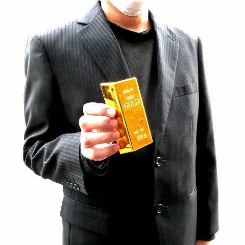 金の延べ棒レプリカ 中 金塊 レプリカ ゴールドバー HB-581 宅配便のみ