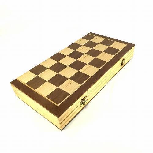 特大 高級 木製 チェス セット 折りたたみチェスボード 34cm チェス