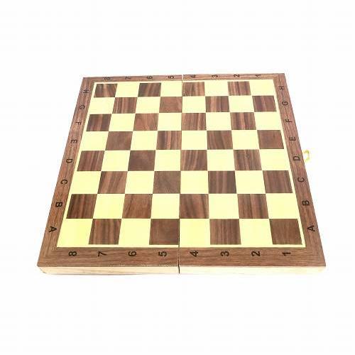 高級 木製 チェス セット マグネット 折りたたみチェスボード 29cm 