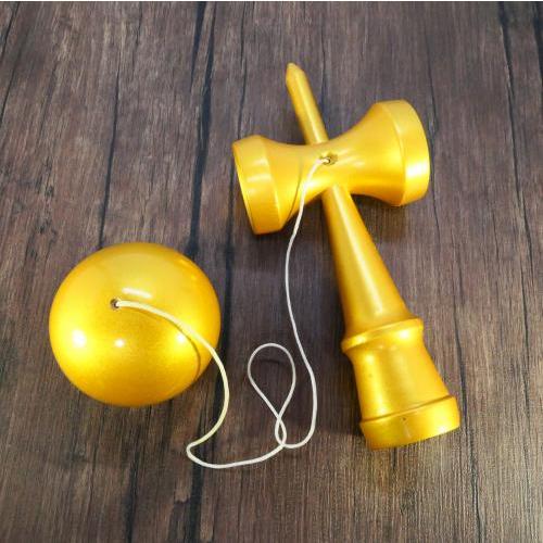 けん玉 ジャンボ 大きい 24cm オール金 木製 パフォーマンス