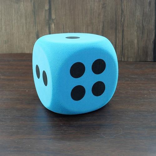 サイコロ ジャンボ 青 8cm 1個 大きい さいころ ダイス ゲームに
