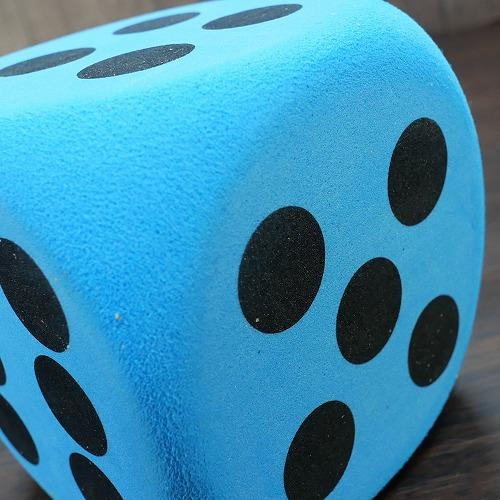 サイコロ ジャンボ 青 8cm 1個 大きい さいころ ダイス ゲームに