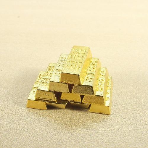 金の延べ棒レプリカ 金塊 レプリカ 超ミニ 10個セット ゴールドバー 極