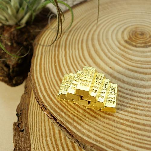 金の延べ棒レプリカ 金塊 レプリカ 超ミニ 10個セット ゴールドバー 極