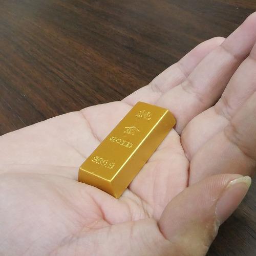 金の延べ棒レプリカ 純金 小 金塊 レプリカ ゴールドバー 金運 日本語