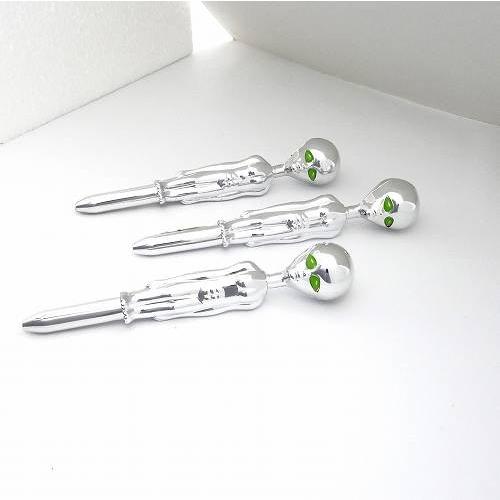 送料無料 ボールペン 宇宙人型 3本セット KZ-206 エイリアン 文房具